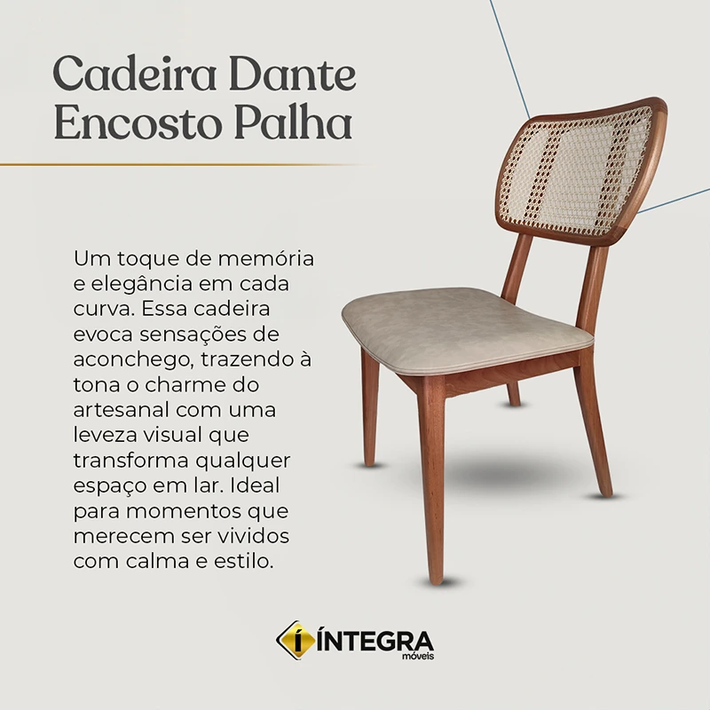 Cadeira Encosto Palha - 1